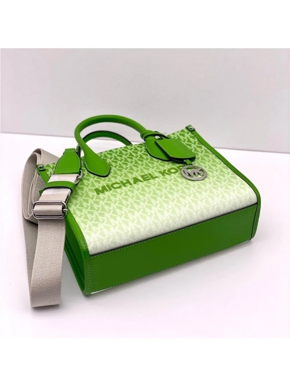MICHAEL KORS MIRELLA SMALL SHOPPER TOTE CROSSBODY OMBRÉ